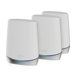 Imagen del sistema NETGEAR Orbi RBK753 AX4200 WiFi 6 Mesh Tribanda, color blanco, SKU RBK753-100EUS, incluye 7 antenas internas para redes inalámbricas rápidas y estables.