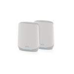 NETGEAR Orbi RBK762S Tribanda Wi-Fi 6 (802.11ax) en color blanco, soporta 2,4 GHz y 5 GHz, SKU: RBK762S-100EUS