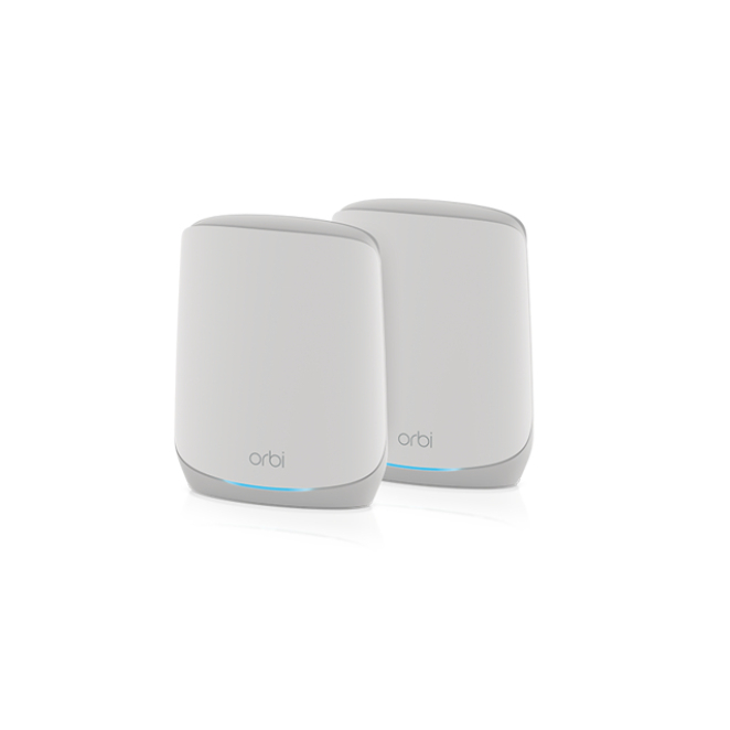 NETGEAR Orbi RBK762S Tribanda Wi-Fi 6 Blanco NETGEAR Orbi RBK762S Tribanda Wi-Fi 6 (802.11ax) en color blanco, soporta 2,4 GHz y 5 GHz, SKU: RBK762S-100EUS