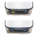 Sistema WiFi NETGEAR Orbi 860 AX6000 tribanda en color blanco con tecnología Wi-Fi 6 y SKU RBK863S-100EUS. Compatible con 2,4 GHz y 5 GHz.