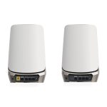 NETGEAR Orbi Quad-band RBKE963 AXE11000 WiFi 6E Mesh System, Wi-Fi 6 (802.11ax), Gris y Blanco, 16 Interno, RBKE963-100EUS