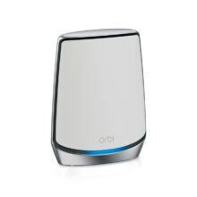 NETGEAR Orbi RBS850 AX6000 WiFi 6 Mesh Satélite tribanda (2,4 GHz/5 GHz/5 GHz) color gris y blanco SKU: RBS850-100EUS