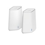 Sistema WiFi NETGEAR Orbi Pro WiFi 6 Mini AX1800 de dos unidades con doble banda (2,4 GHz / 5 GHz), tecnología Wi-Fi 6 (802.11ax) en color blanco, modelo SXK30-100EUS