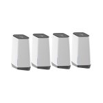 NETGEAR Orbi Pro WiFi 6 Tri-band Mesh System en Gris y Blanco, modelo SXK80B4, con 2,4 GHz y 5 GHz Wi-Fi 6