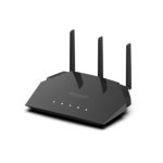 NETGEAR WiFi 6 AX1800 Dual Band Wireless Access Point, 1800 Mbit/s, Negro, modelo WAX204-100EUS