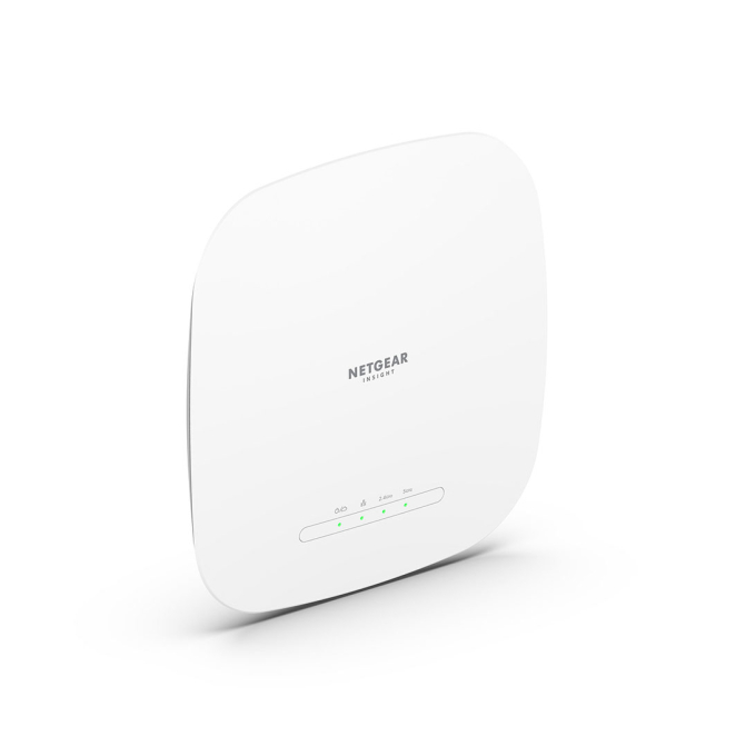 NETGEAR WAX615 punto de acceso inalámbrico con PoE y 3000 Mbps NETGEAR WAX615, punto de acceso inalámbrico blanco con energía sobre Ethernet (PoE) y velocidad de 3000 Mbps, SKU WAX615-100EUS