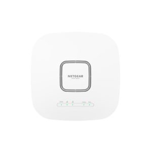 Router inalámbrico NETGEAR AX5400, 5400 Mbit/s, color blanco, con soporte para Energía sobre Ethernet (PoE). SKU: WAX625-100EUS