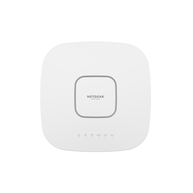 NETGEAR Insight Cloud Managed WiFi 6 AX6000 Tri-band Multi-Gig Access Point (WAX630) 6000 Mbit/s Blanco Energía sobre Ethernet (PoE) 2 NETGEAR WAX630 con gestión remota WiFi