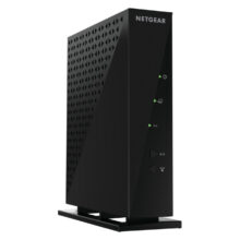 Imagen del router inalámbrico NETGEAR WNR2000 con Ethernet rápido, banda única de 2.4 GHz en color negro. SKU: WNR2000-100PES