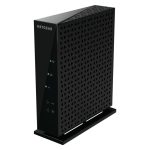 Imagen del router inalámbrico NETGEAR WNR2000 con Ethernet rápido, banda única de 2.4 GHz en color negro. SKU: WNR2000-100PES
