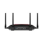 Router inalámbrico negro NETGEAR Nighthawk XR1000 WiFi 6 para gaming con doble banda 2,4 GHz y 5 GHz. SKU: XR1000-100EUS