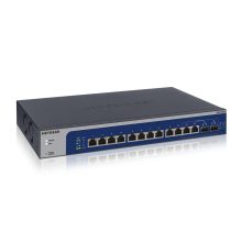 Switch gestionado L2 NETGEAR XS512EM con puertos Ethernet 10G, color azul y gris, SKU XS512EM-100EUS