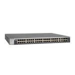 Imagen del switch NETGEAR XS748T-100NES gestionado L2+/L3 con 48 puertos 10G Ethernet, color negro. SKU: XS748T-100NES
