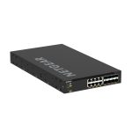 Switch NETGEAR M4350-8X8F gestionado L3 de 10G Ethernet en color negro, SKU XSM4316-100NES, con soporte para 100/1000/10000 Mbps
