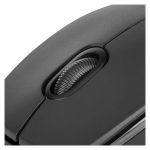 Vista frontal del Nilox Ratón USB 1600 DPI, modelo MOUSB1003, diseñado para precisión en el control del cursor