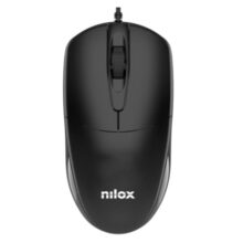 Ratón Nilox MOUSB1011, óptico, USB tipo A, 1200 DPI, ideal para oficina
