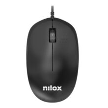 Ratón Nilox MOUSB1012 diseñado para oficina, conexión USB tipo A, óptico y con 1200 DPI