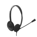 Nilox NXAU0000002 auricular tipo diadema para oficina y centro de llamadas, alámbrico con conexión USB tipo A en color negro