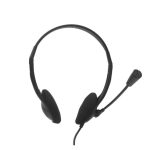 Nilox NXAU0000002 auricular tipo diadema para oficina y centro de llamadas, alámbrico con conexión USB tipo A en color negro