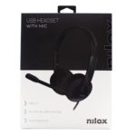 Auriculares estéreo Nilox con micrófono USB 2.0, modelo NXAU0000003
