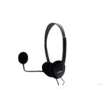 Nilox auriculares con doble jack y micrófono para PC, modelo NXCM0000004, ideales para alta calidad de audio y comunicación.