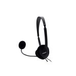 Nilox auriculares con doble jack y micrófono para PC, modelo NXCM0000004, ideales para alta calidad de audio y comunicación.