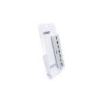 Nilox HUB de sobremesa de aluminio con 7 puertos USB 2.0 NXHU7ALU2, ideal para aumentar conectividad.
