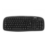 Nilox TECLADO USB MULTIMEDIA ESP con diseño ergonómico, modelo NXKBE000001, teclado para oficina o uso doméstico con botones multimedia