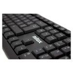 Imagen del teclado Nilox con conexión USB y distribución de teclas en español, SKU NXKBE000002
