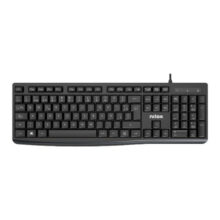 Nilox NXKBE000013 teclado USB para oficina, layout en español, en color negro