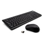 Combo de ratón y teclado wireless marca Nilox, modelo NXKMWE0001, con diseño ergonómico y conexión inalámbrica.
