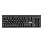 Teclado y ratón inalámbricos Nilox NXKMWE011, ideales para oficina, con diseño ergonómico, en idioma español, color negro.
