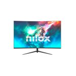 Nilox Monitor Curvo de 24 pulgadas para Gaming, panel VA con entradas HDMI y DP, tiempo de respuesta de 1ms. SKU: NXM24CRV01