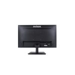 Monitor Nilox modelo NXM24FHD12 con pantalla de 24 pulgadas, resolución Full HD 1920x1080, tecnología LED IPS, tiempo de respuesta de 5 ms, conectividad HDMI y VGA, color negro.