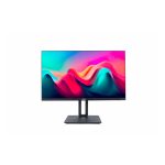 Monitor Nilox de 24 pulgadas LED IPS Full HD con tiempo de respuesta de 5ms, regulable, conexiones HDMI, DP y VGA, SKU NXM24REG11