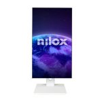 Monitor Nilox NXM24REGWEB01W con pantalla de 23.8 pulgadas, resolución 1920 x 1080 Pixeles Full HD, tecnología LED en color blanco
