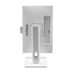 Monitor Nilox NXM24RWEB02W de 24 pulgadas, resolución 1920 x 1080, Full HD, LED, color blanco