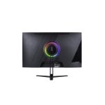 Imagen del monitor Nilox NXM272KD11 de 27 pulgadas con panel IPS, resolución 2K de 2560 x 1440 píxeles, frecuencia de 165Hz, tiempo de respuesta de 1ms, soporte G-SYNC y puertos 2HDMI DP USB en color negro.