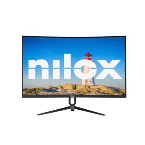 Monitor Nilox NXM27FHD18001, pantalla de 27 pulgadas, resolución 1920 x 1080 píxeles, tecnología LED, color negro. SKU: NXM27FHD18001