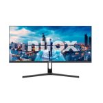 Monitor Nilox de 29 pulgadas con resolución FHD, panel IPS UltraWide, tiempo de respuesta de 4 ms, frecuencia de 75 Hz y puertos HDMI y DisplayPort. SKU: NXM29UW01