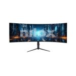 Monitor para PC Nilox NXM49CRVDC de 49 pulgadas con resolución 5120 x 1440 Pixeles en color negro.