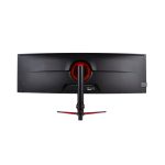 Monitor para PC Nilox NXM49CRVDC de 49 pulgadas con resolución 5120 x 1440 Pixeles en color negro.