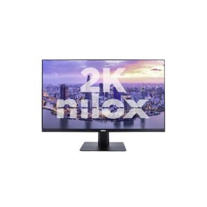 Nilox Monitor Desktop de 27 pulgadas con resolución 2K, panel IPS, frecuencia de 100Hz, tiempo de respuesta de 1ms, 2 puertos HDMI, 1 DisplayPort, multimedia. SKU: NXMM272K112