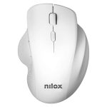 Imagen del ratón ergonómico Nilox, modelo wireless con 3200 DPI en color blanco, SKU NXMOWI3002