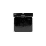 Vista superior de la Nilox Alfombrilla negra para ratón, modelo NXMP001, con superficie antideslizante y diseño ergonómico.