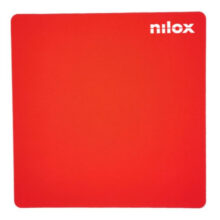 Nilox Alfombrilla para ratones, color rojo, SKU NXMP012, ideal para juegos y oficina, superficie antideslizante