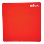 Nilox Alfombrilla para ratones, color rojo, SKU NXMP012, ideal para juegos y oficina, superficie antideslizante