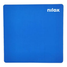 Vista de la alfombrilla para ratones Nilox en color azul, SKU NXMP013, ideal para uso en escritorio.
