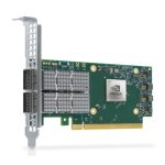 Vista de la tarjeta de red Nvidia ConnectX-6 Dx para conectar mediante fibra óptica con una velocidad de 25000 Mbit/s, SKU 900-9X6AP-0073-ST0