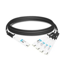 Cable de fibra óptica e InfiniBand Nvidia MCP7Y50-N01A, longitud 1,5 metros, con conectores OSFP y 4xOSFP, color negro. SKU: 980-9I46I-00N01A